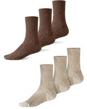 Millo Socken Cosy Twist Mix - Weiß