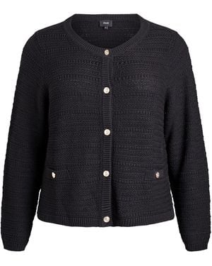Zizzi Strickjacke Mdahlia - Blau