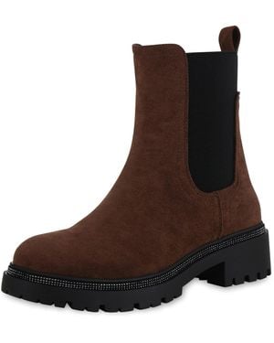 VAN HILL Chelsea Boots Ava - Braun