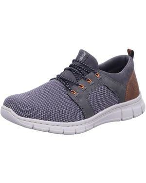 Rieker Hausschuh Slipper Herren B7796 42 Textil & Kunststoff (Synthetik) - Blau
