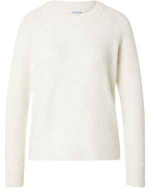 SELECTED Pullover Slflulu - Weiß