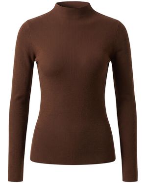 TorWeit Pullover Winter Layer Top - Braun