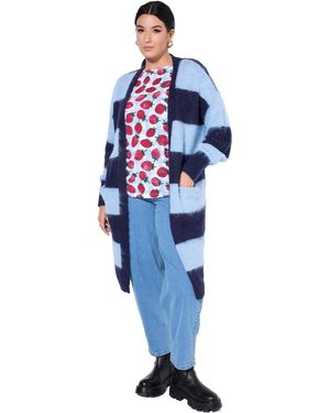 Studio Untold Strickmantel - Blau