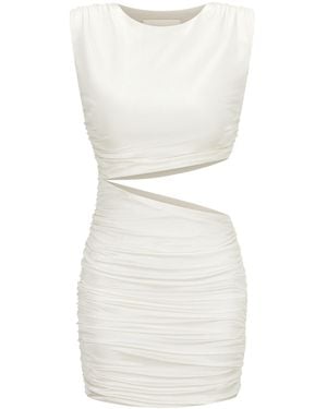 Nicowa Jersey-Mini-Kleid Adowia - Weiß