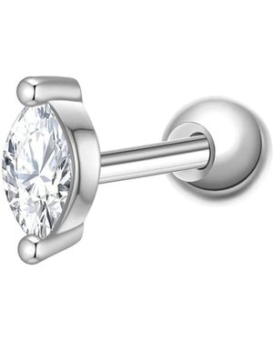 Glanzstücke München Piercingschmuck Oval - Weiß