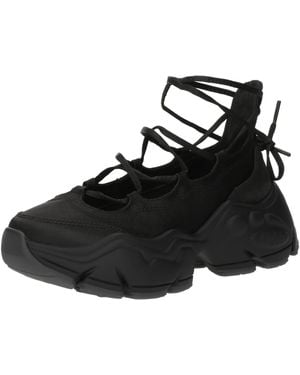 Buffalo Sportlicher Schnürschuh Binary Ghillie - Schwarz