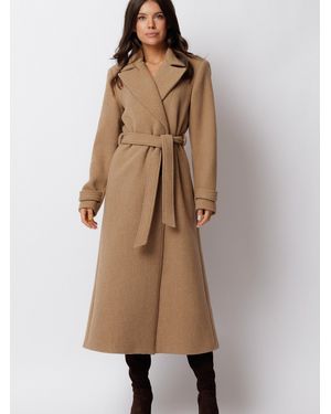 Couture De Marie Wintermantel Classic Winter Coat With Tailored Fit Camille - Natur