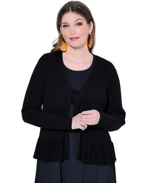 MIAMODA Strickjacke - Schwarz