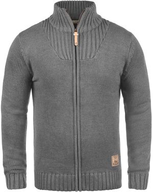 Solid Strickjacke Poul - Grau