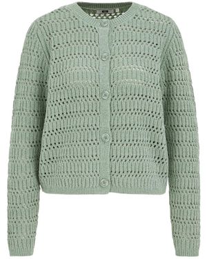 WE Fashion Strickjacke - Grün