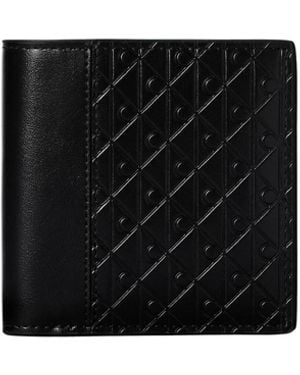Calvin Klein Portemonnaie Refined Emblem Mix Slim Trifold Portafoglio - Schwarz