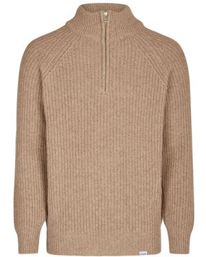 CLEPTOMANICX Pullover Ribber Troyer - Natur
