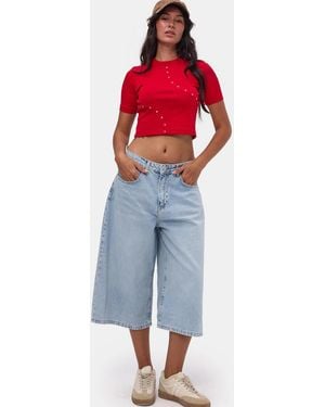 its basic Its Basic Jeans Baggy Bermuda Short - Blau