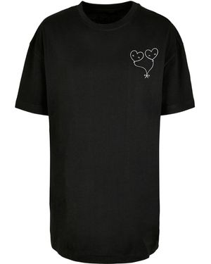 Merchcode T-Shirt Hugs & Love - Schwarz