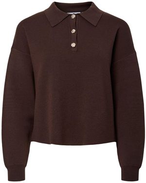 Pieces Pullover - Braun