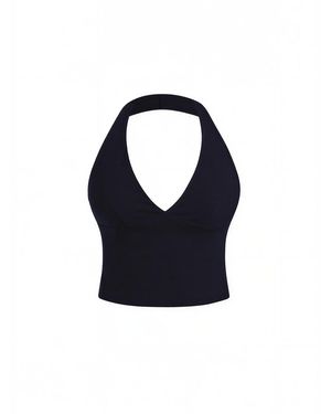 GOD SAVES QUEENS Sporttop Second Skin Studio Halter Top - Blau