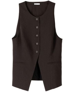 Bershka Weste - Weiß