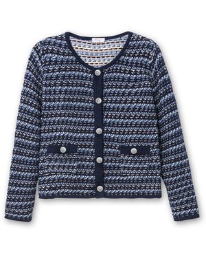 Sheego Strickjacke - Blau