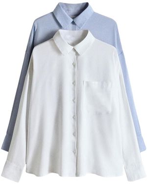 The Set Bluse - Blau