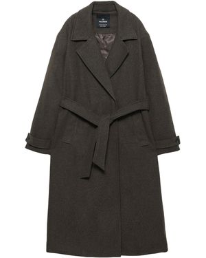 Pull&Bear Mantel - Schwarz