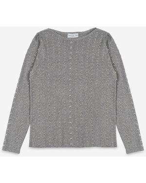 Passioni Pullover - Grau