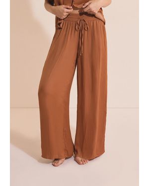 Etam Pyjamahose Cheeta - Braun