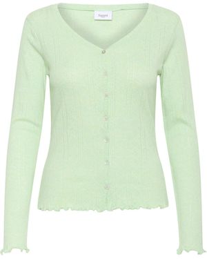 Saint Tropez Strickjacke Gru - Grün