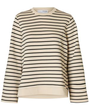 SELECTED Sweatshirt 'Slfelise' - Weiß