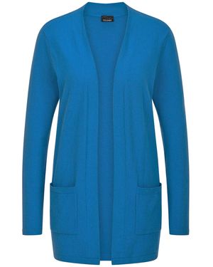 Goldner Strickjacke - Blau