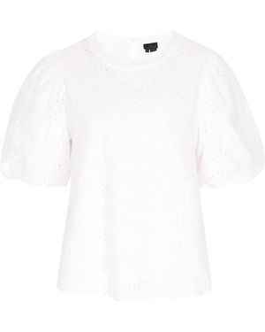 DreiMaster Klassik Bluse - Weiß