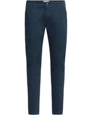 Solid Klassische Chinohose Raul Mit Stretch-Anteil - Blau