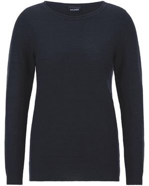 Goldner Pullover - Blau