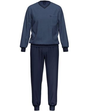 Ammann Pyjama Kurz Nightwear - Blau