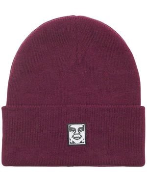 Obey Mütze Icon Patch Cuff Beanie Beetroot - Lila