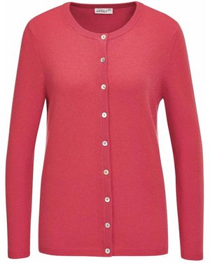 Goldner Strickjacke - Rot