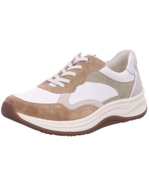 Ganter Sneaker Low Schnürschuh Damen 201852-1108 Ecru Echtleder - Weiß
