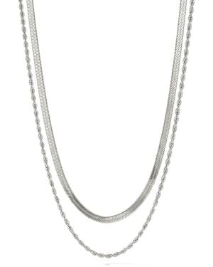 Nemomatheo Kette Rope & Silk - Weiß