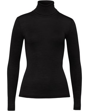 Hanro Base Layer Woolen Silk - Schwarz
