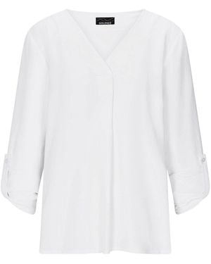 Goldner Bluse - Weiß