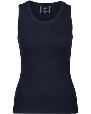19V69 Italia by Versace Top 'Benice' - Blau