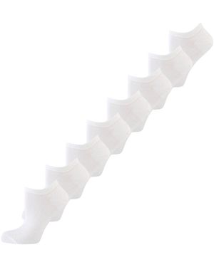 Nur die Sneakersocken Colour Sneaker Farbige Füßlinge Kurz - Weiß