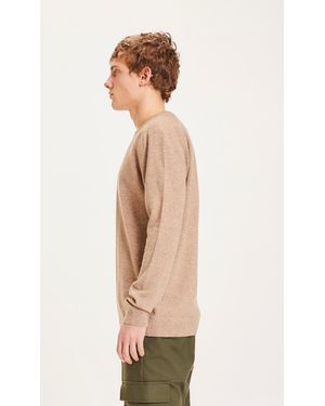 Knowledge Cotton Pullover Field - Natur