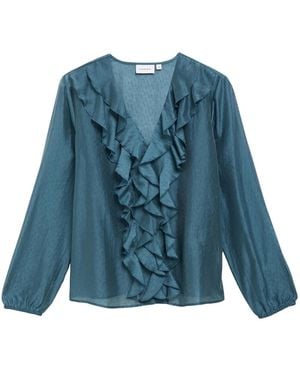 Comma, Bluse - Blau