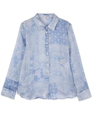 Oltre Bluse - Blau