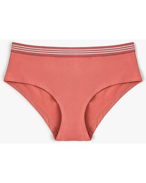 Koton Unterhose Hipster Jacquard-Gummizug - Pink