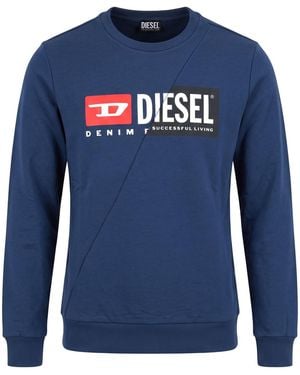 DIESEL Pullover S-Girk-Cuty - Blau