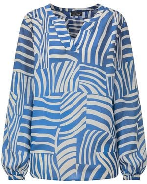 Goldner Bluse - Blau