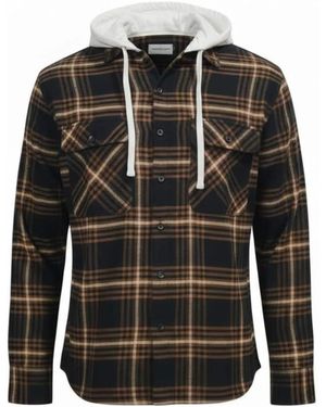 Radwa Hemd Flannel With Hooddie - Schwarz