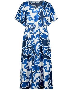 BETTY&CO Sommerkleid Mit Blumenprint - Blau