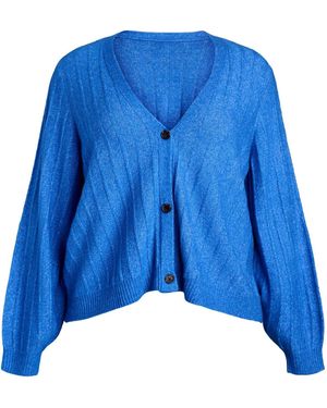 Zizzi Strickjacke Cavista - Blau